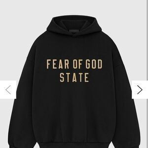 Fear of God Stare Black Hoodie NWT